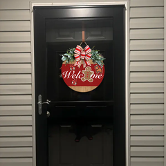 Festive Gingerbread Welcome Sign - Custom Flower Crown & Icon Design