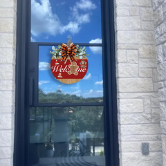 Festive Gingerbread Welcome Sign - Custom Flower Crown & Icon Design