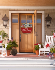 Festive Elegance Doorplate - Your Personalized Holiday Touch