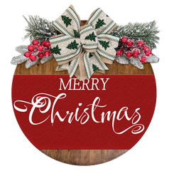 Festive Elegance Doorplate - Your Personalized Holiday Touch