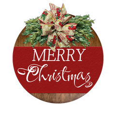 Festive Elegance Doorplate - Your Personalized Holiday Touch