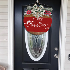 Festive Elegance Doorplate - Your Personalized Holiday Touch