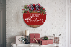 Festive Elegance Doorplate - Your Personalized Holiday Touch