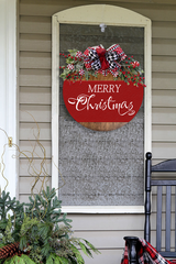 Festive Elegance Doorplate - Your Personalized Holiday Touch