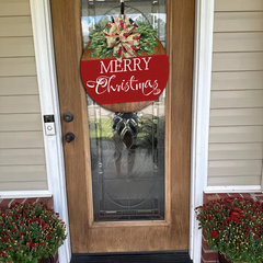 Festive Elegance Doorplate - Your Personalized Holiday Touch