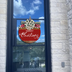 Festive Elegance Doorplate - Your Personalized Holiday Touch