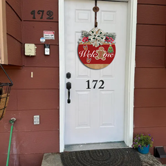 Festive Gingerbread Welcome Sign - Custom Flower Crown & Icon Design